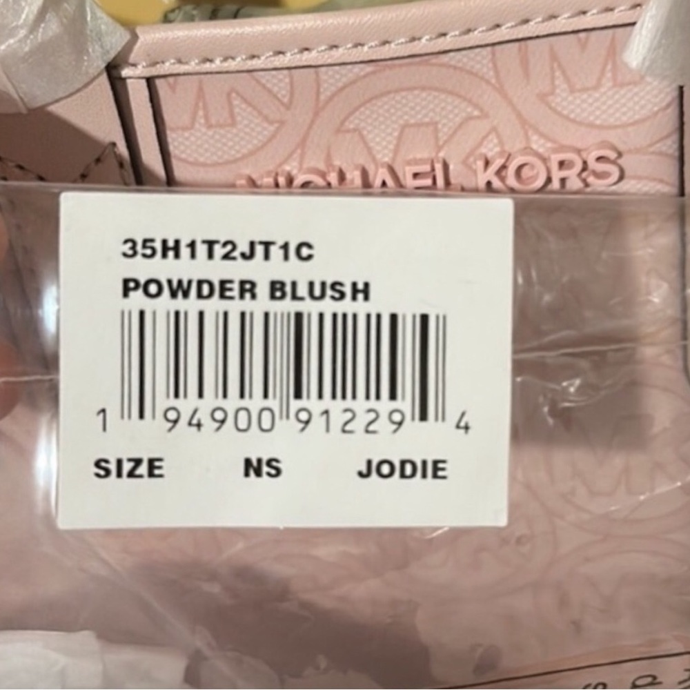 Michael Kors Jodie small tote water resistant new with tags Pink Monogram - Picture 13 of 14